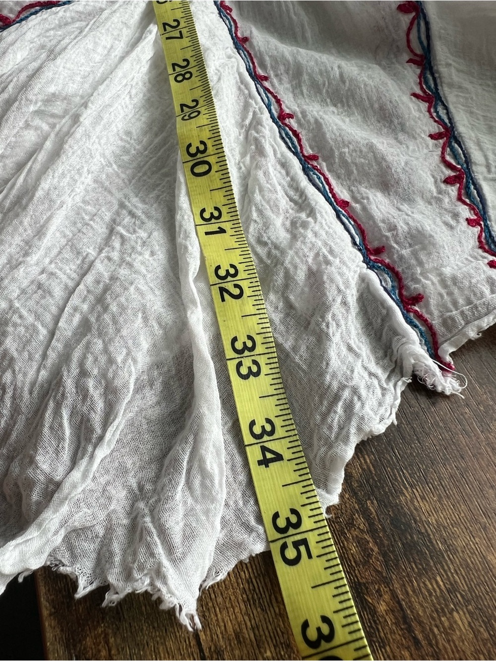 Free People FP One Fez Embroidered Gauze Mini Dress White Boho Tassel Small - Picture 8 of 11